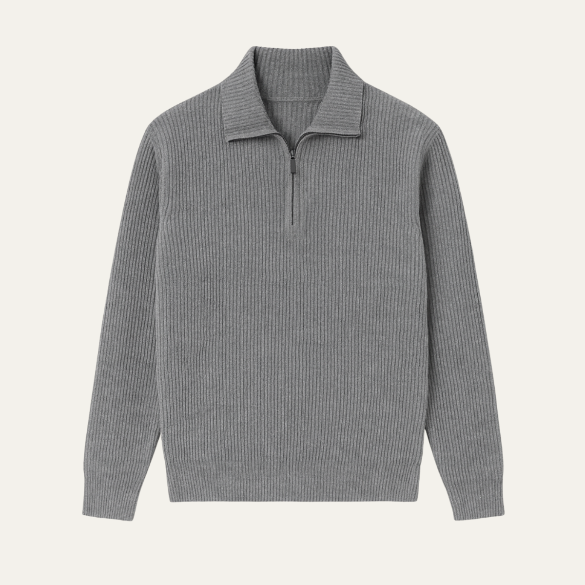 Wendover Men's Knitted Quarter Zip Sweater - Vonnera