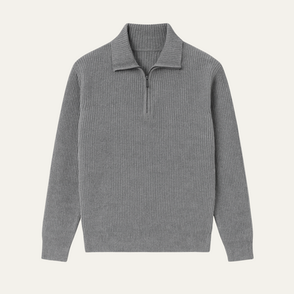 Wendover Men's Knitted Quarter Zip Sweater - Vonnera