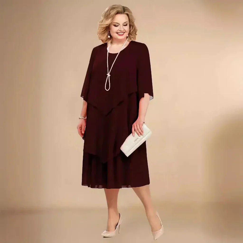 Women's Round Neck Short Sleeve Dress
