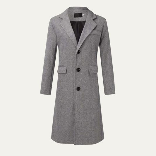 Men's Wool Long Winter Overcoat - Vonnera