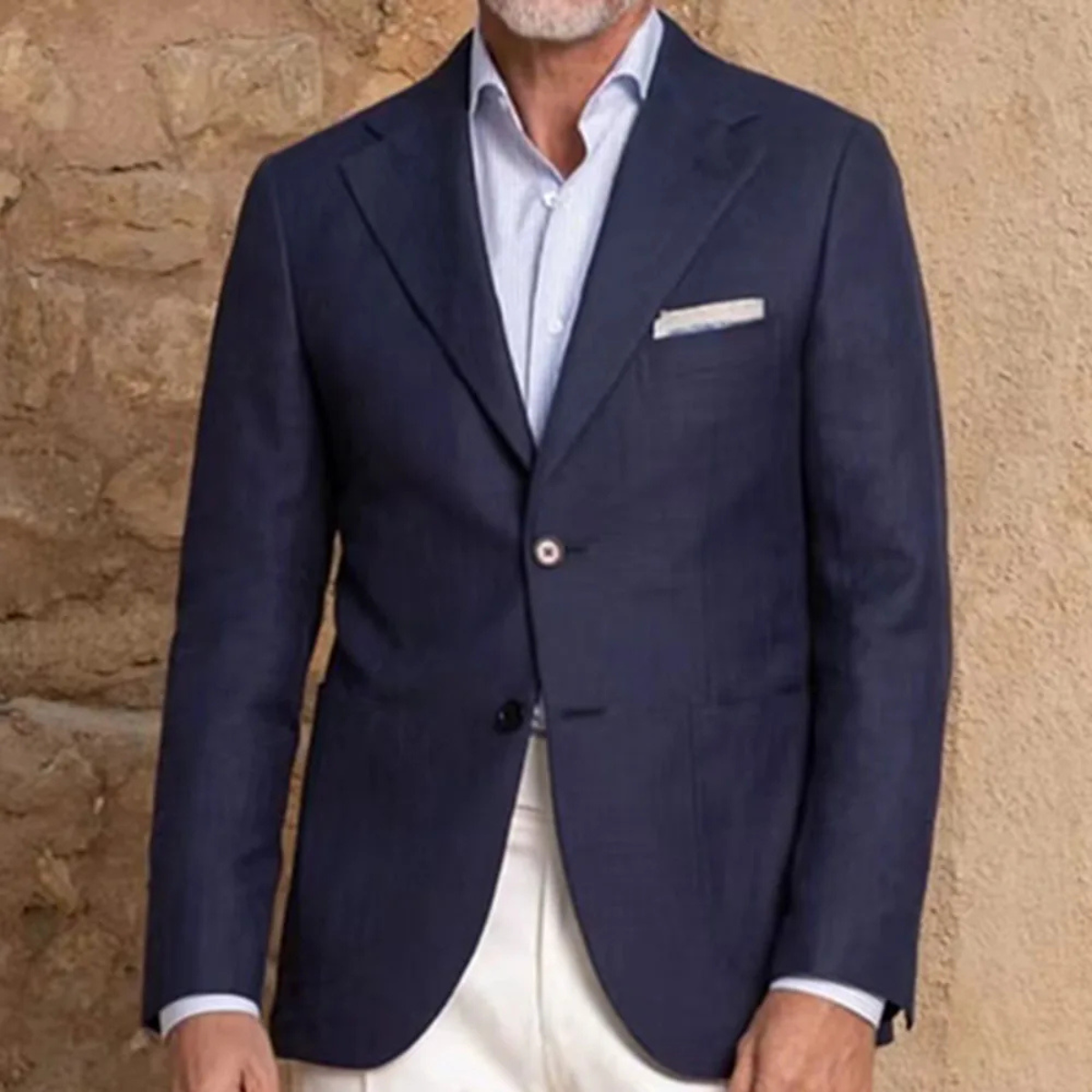 Men's Navy Blue Blazer Suit Two Piece Slim Fit