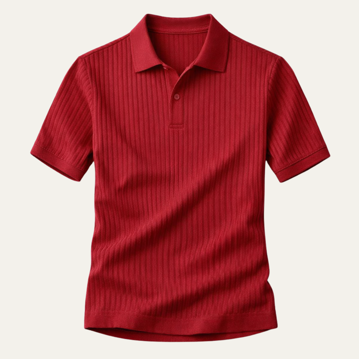 Men's Stretch Polo Shirt Ribbed Summer Style - Vonnera