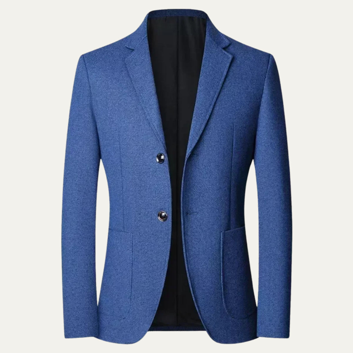 Men's Single Breasted Blazer Smart Casual Navy Blue