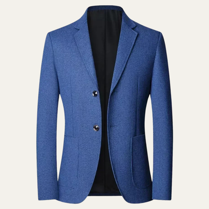 Men's Single Breasted Blazer Smart Casual Navy Blue