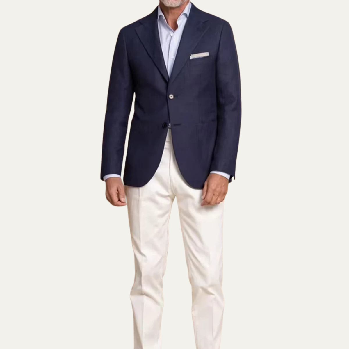 Men's Navy Blue Blazer Suit Two Piece Slim Fit