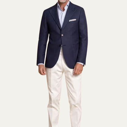 Men's Navy Blue Blazer Suit Two Piece Slim Fit