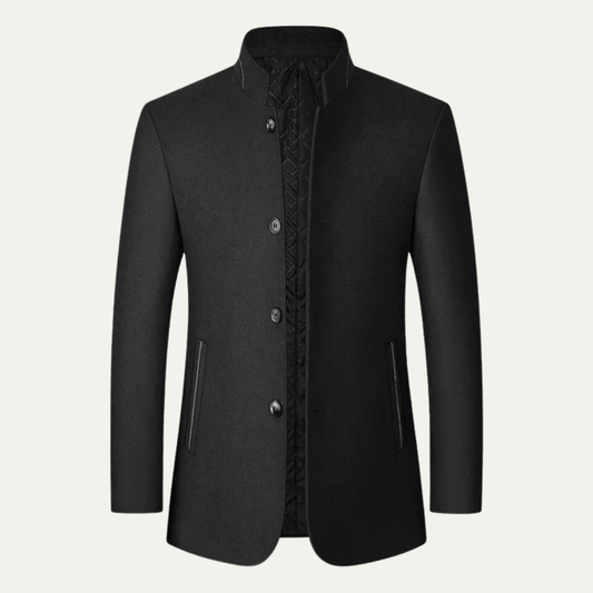 Men's Wool Winter Coat Stand Collar Casual - Vonnera