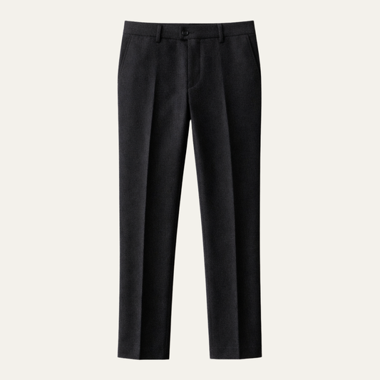 Men's Slim Fit Wool Blend Dress Pants - Vonnera