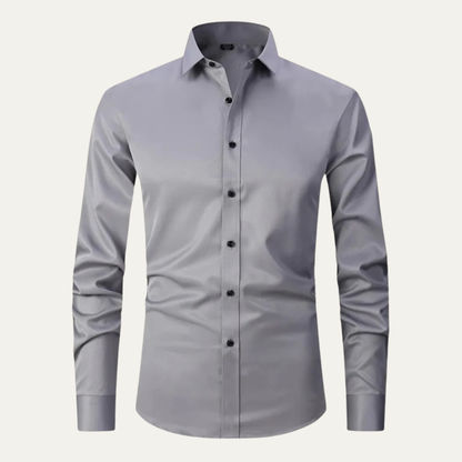 Men's Classic Dress Shirt Button Up Cotton