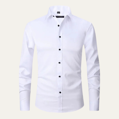 Men's Classic Dress Shirt Button Up Cotton