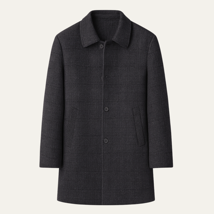 Men's Plaid Coat Warm Elegant Wool - Vonnera