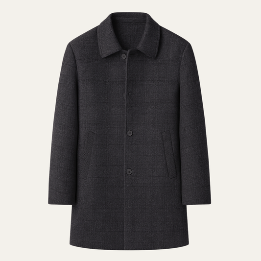 Men's Plaid Coat Warm Elegant Wool - Vonnera