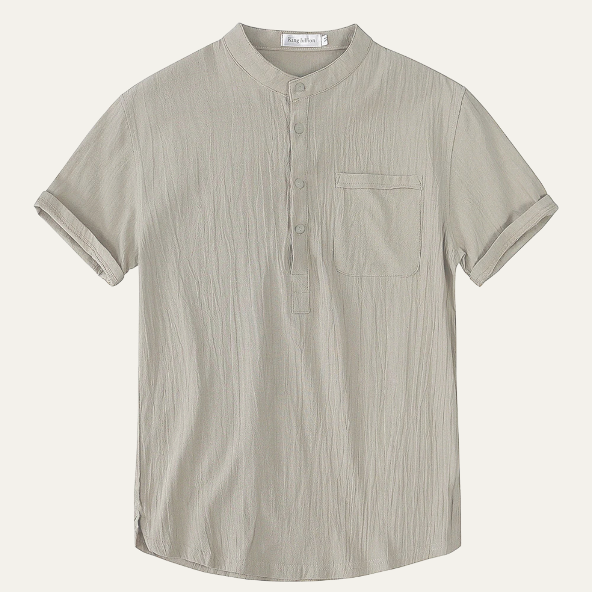 Men's Soft Cotton Henley Shirt - Vonnera