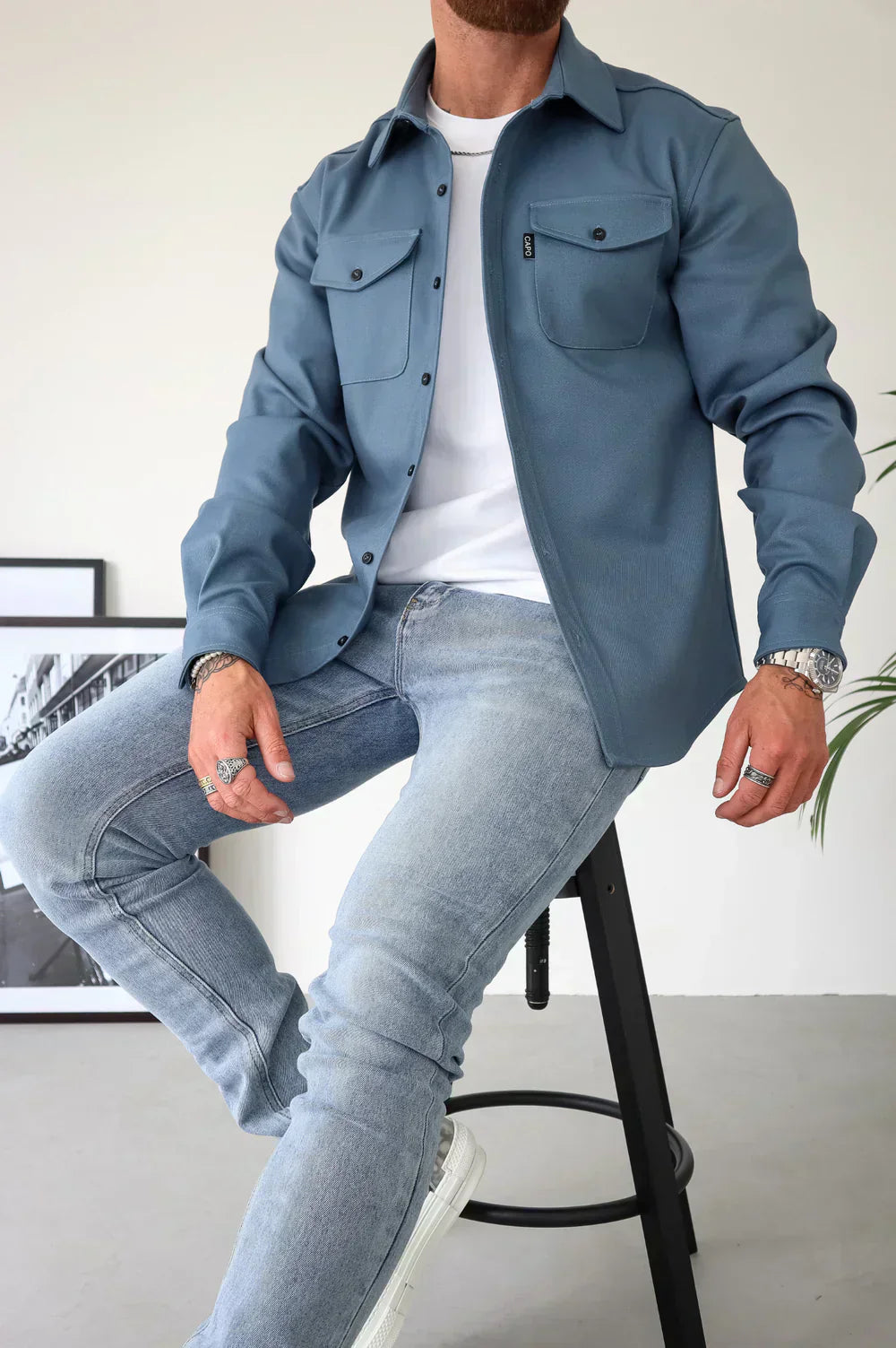 Elijah Men's Casual Overshirt