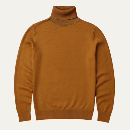 Men's Slim Fit Knitted Turtleneck Sweater - Vonnera