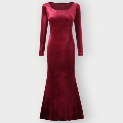 Women's Velvet Evening Gown