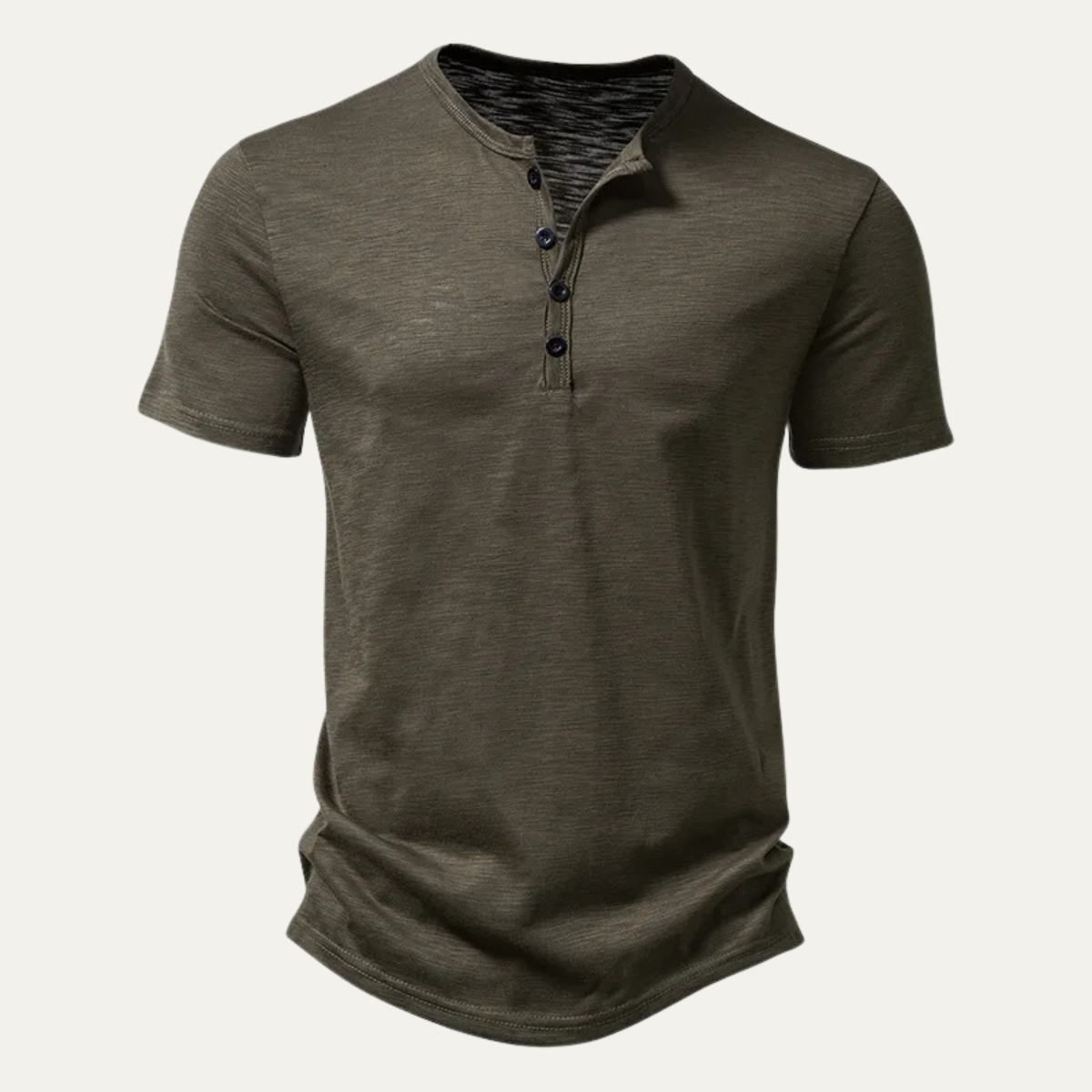 Men's Breathable Henley T Shirt Summer Cotton