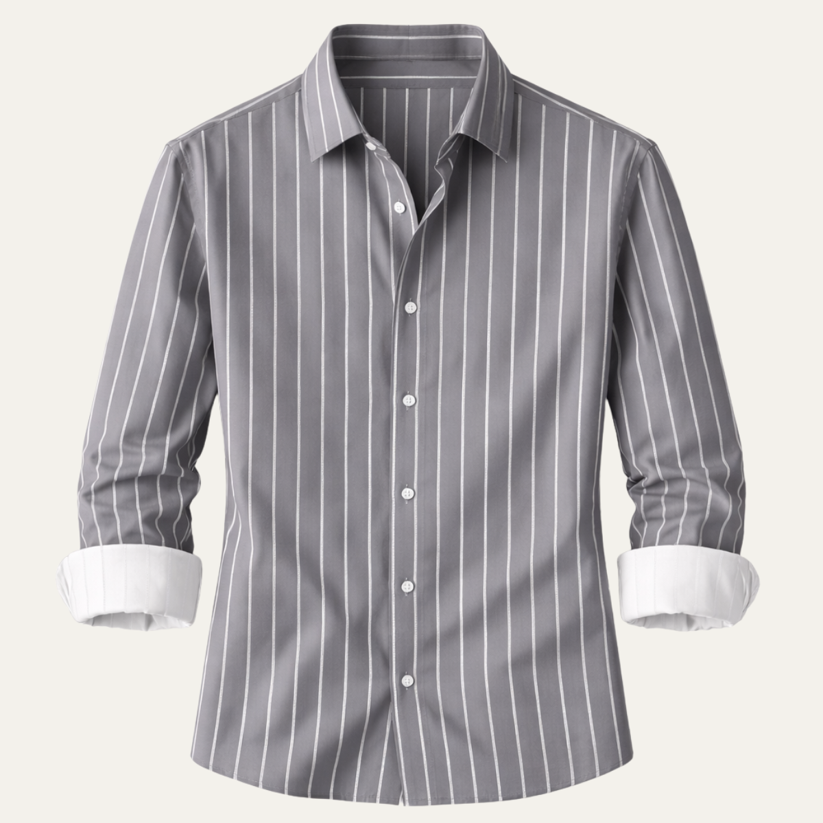 Men's Striped Button Down Dress Shirt - Vonnera