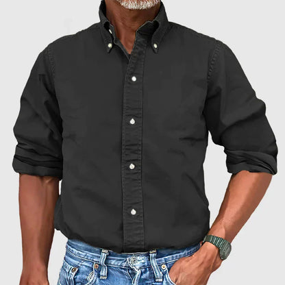 Men's Long Sleeve Shirt Classic Cotton