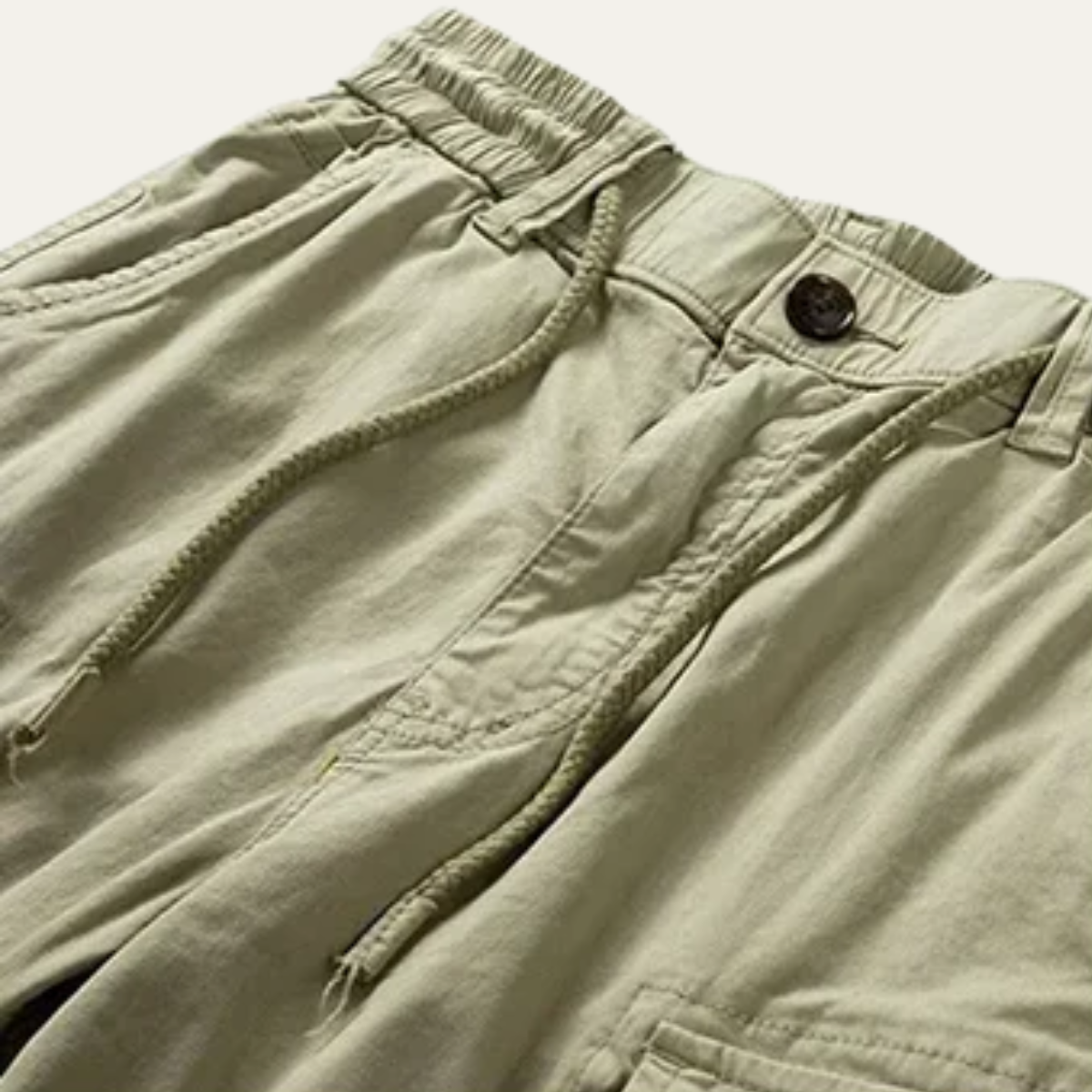 Men's Cargo Shorts Durable Cotton Brown