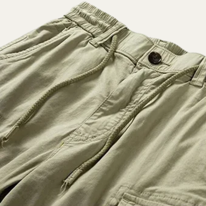 Men's Cargo Shorts Durable Cotton Brown