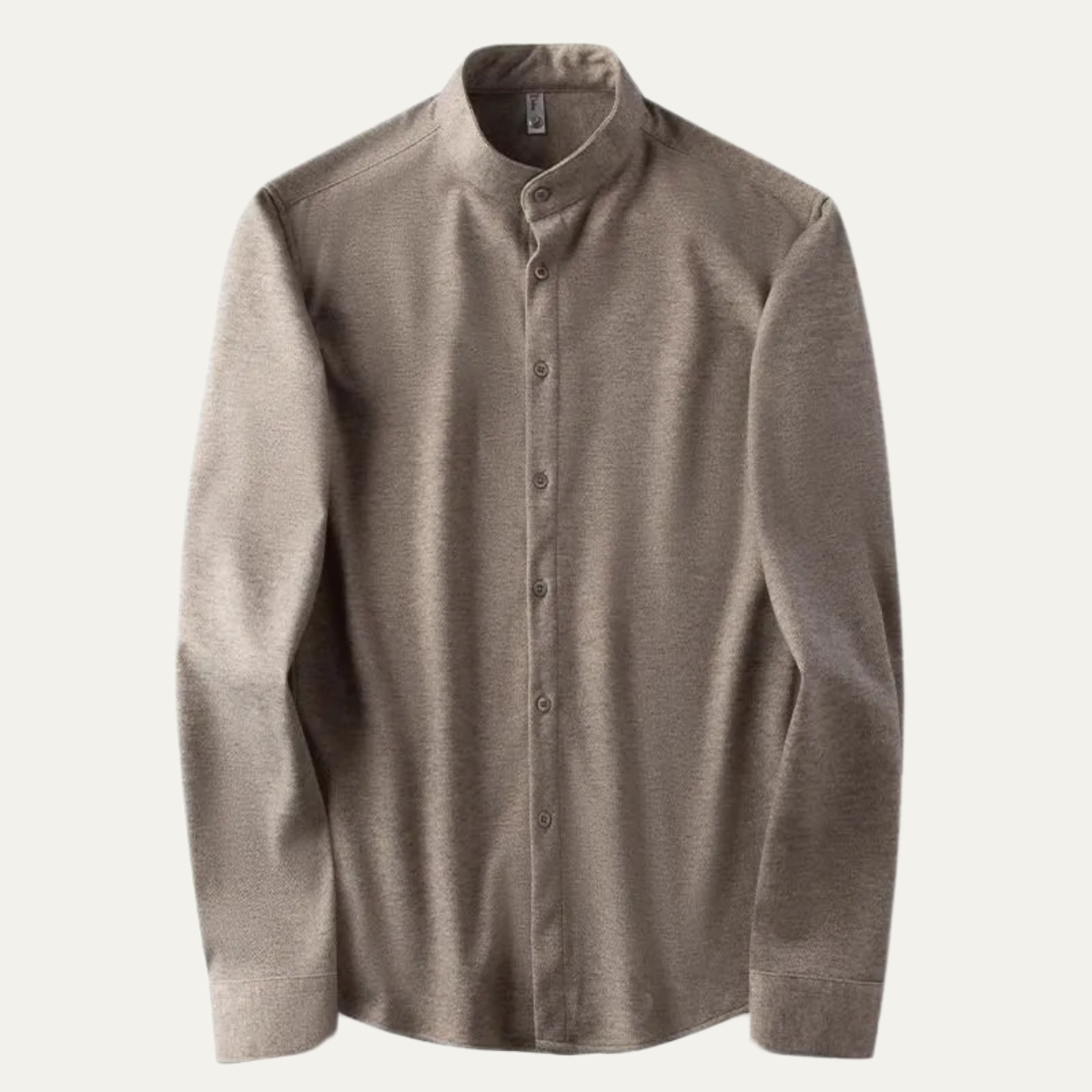 Men's Flannel Shirt Long Sleeve Stand Collar Thick Casual - Vonnera