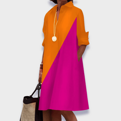 Women's Midi Polo Dress Elegant