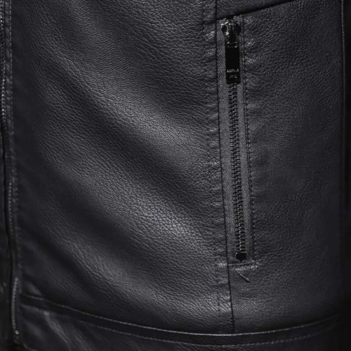 Menton Men's Shearling Leather Jacket Fleece Lined