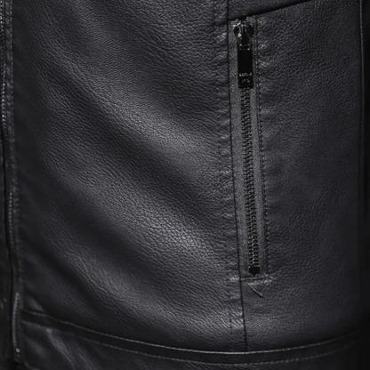 Menton Men's Shearling Leather Jacket Fleece Lined