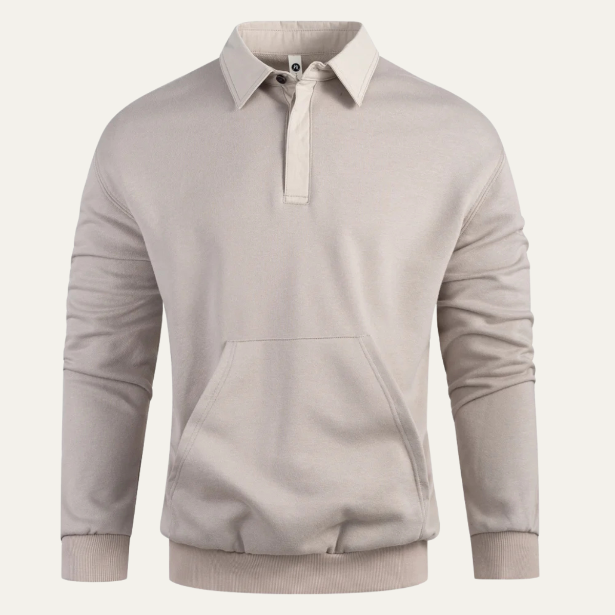 Men's Polo Sweatshirt Cotton Front Pocket - Vonnera