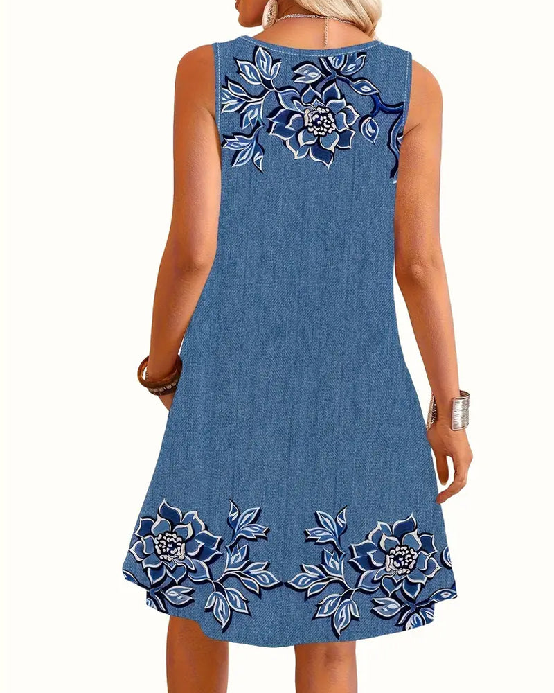 Women's Printed Dress Decorative Pattern