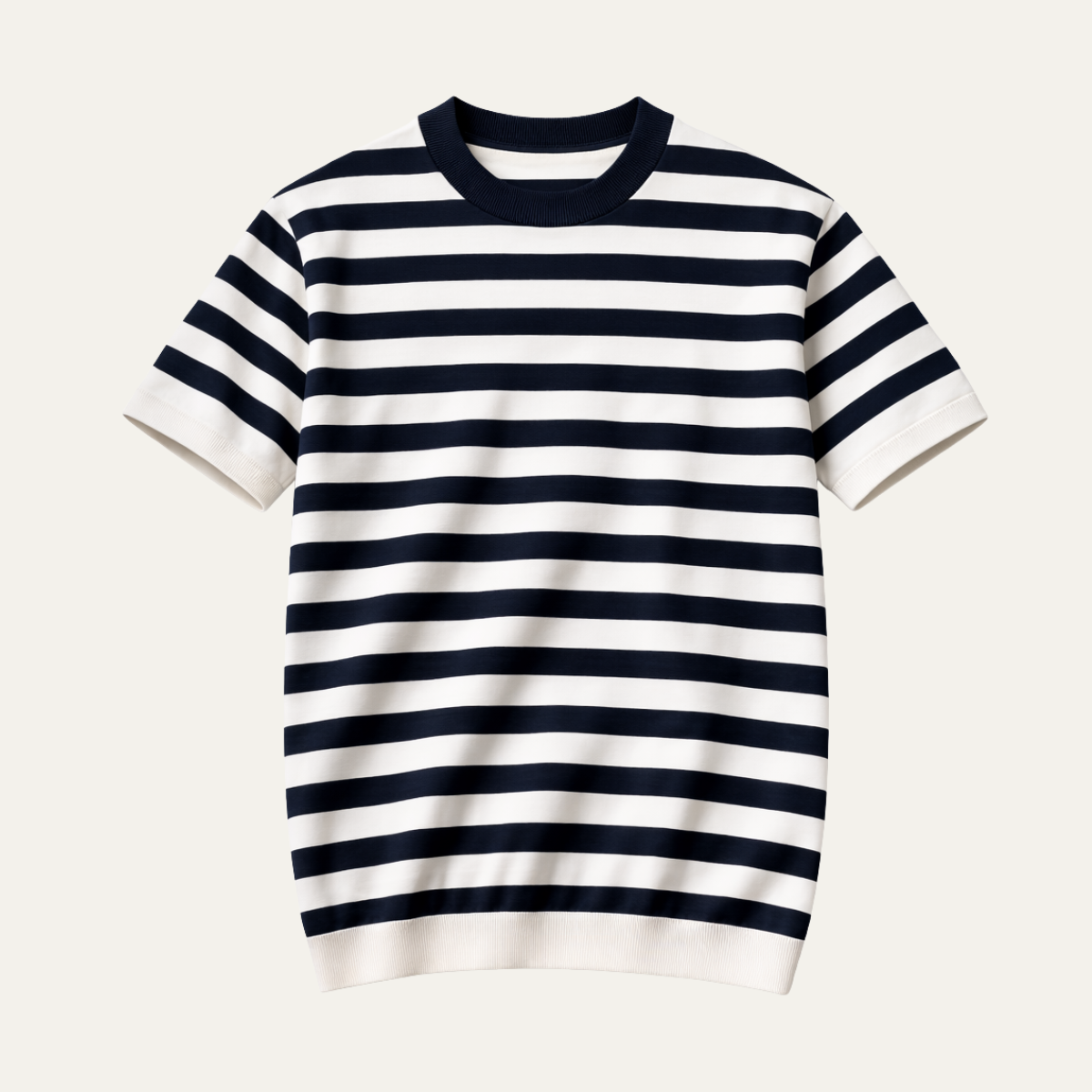 Men's Striped Cashmere Knit T Shirt - Vonnera