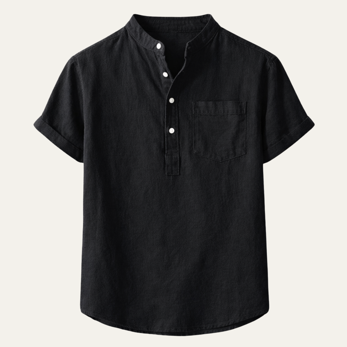 Men's Casual Summer Shirt Cotton Chest Pocket - Vonnera