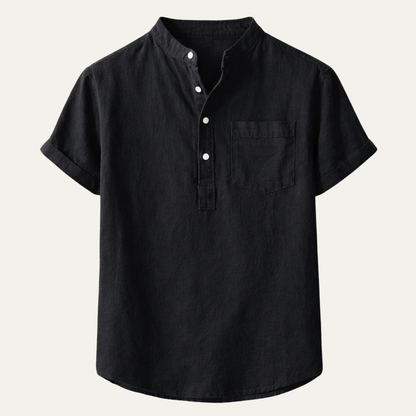 Men's Casual Summer Shirt Cotton Chest Pocket - Vonnera