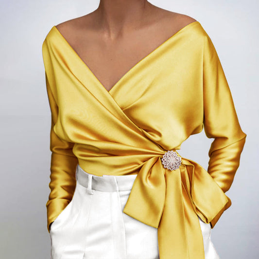 Davina Women's Silk Blouse - Vonnera