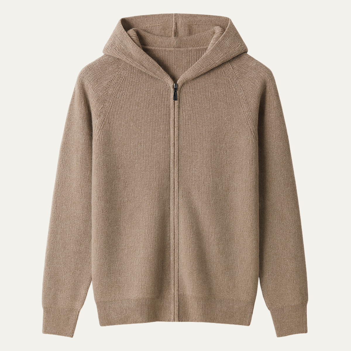 Men's Merino Wool Hooded Cardigan - Vonnera