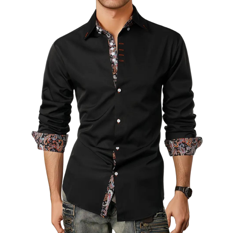 Men's Paisley Accent Dress Shirt