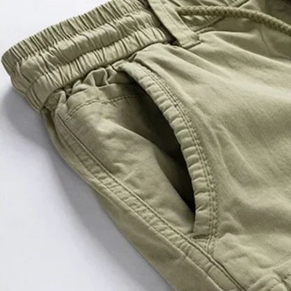 Men's Cargo Shorts Durable Cotton Brown