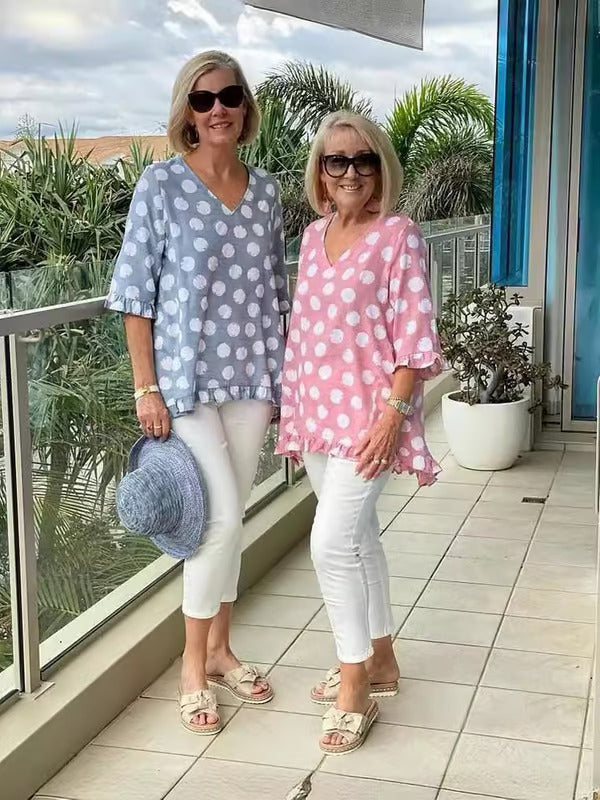 Beth™ | Stylish V-Neck Blouse