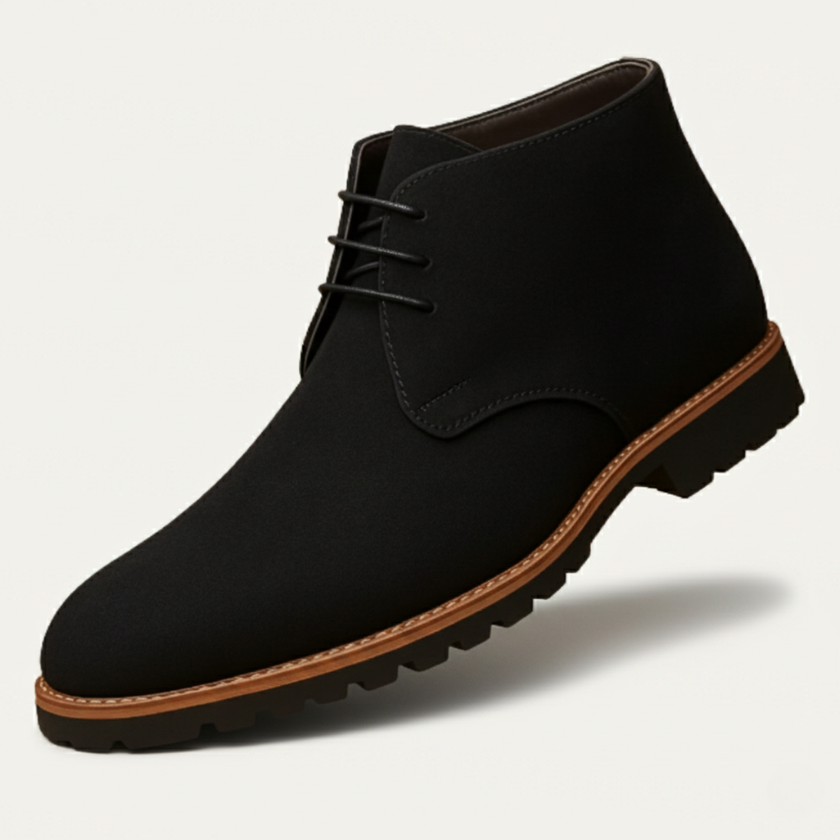 Men's Suede Chukka Boots Rubber Sole Brown - Vonnera