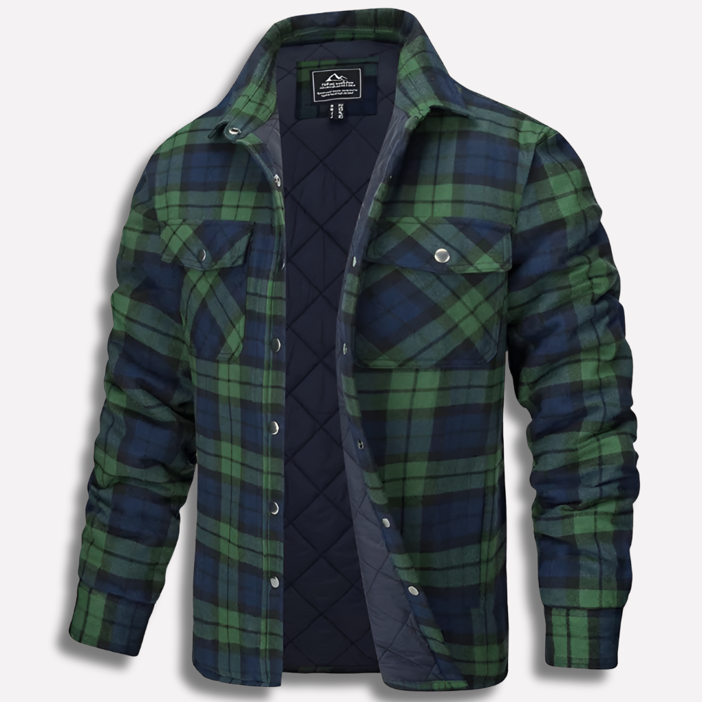 Men's Flannel Shirt Cotton Checked Red Plaid