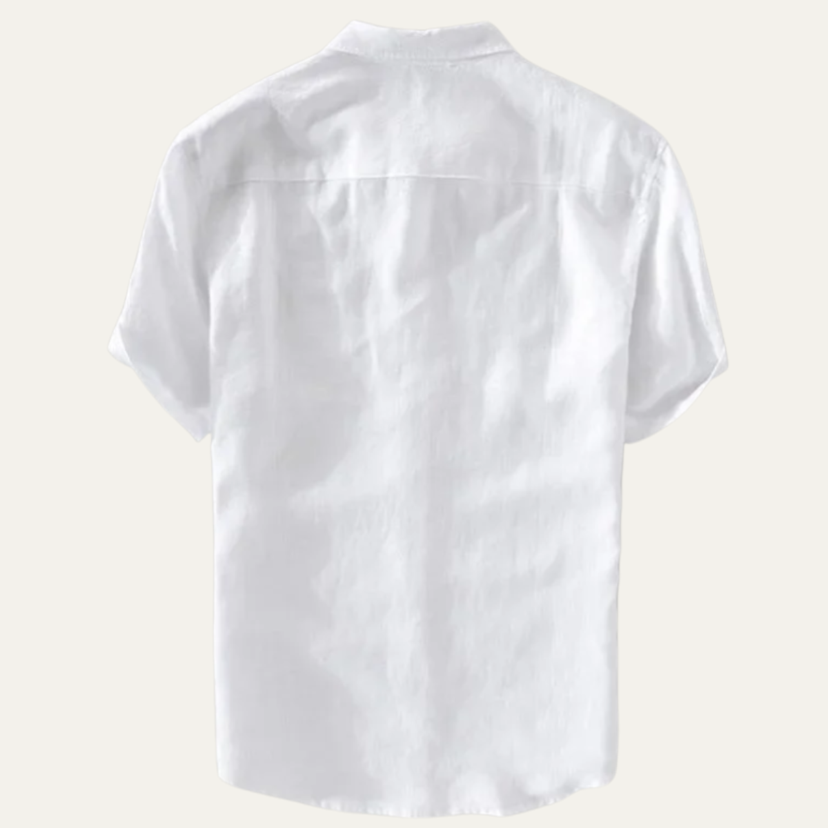 Men's Cotton Linen Shirt Relaxed Fit Lightweight