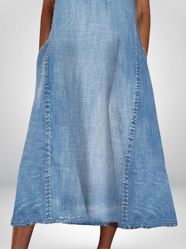 Emerson | Women's Denim Flowy Dress Casual