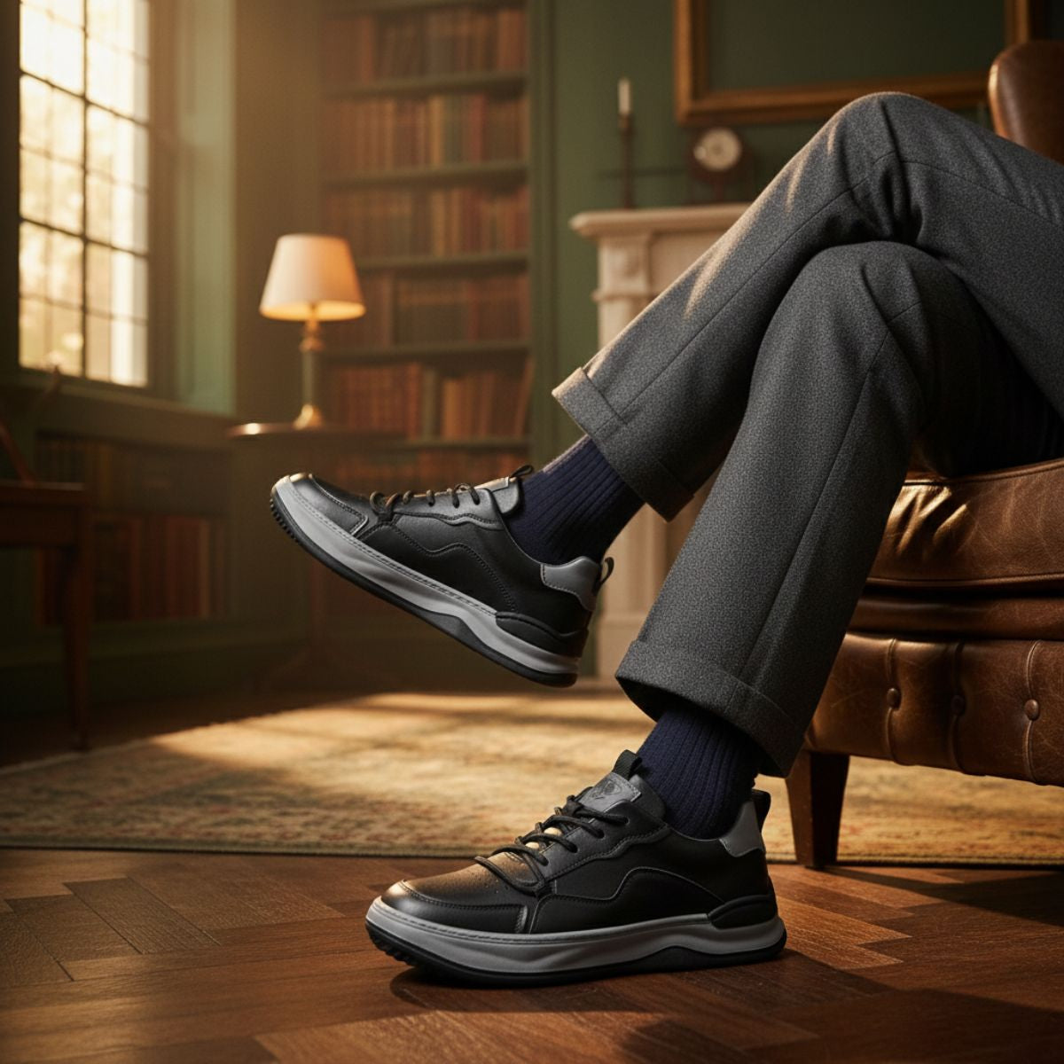 Men's Leather Casual Sneakers