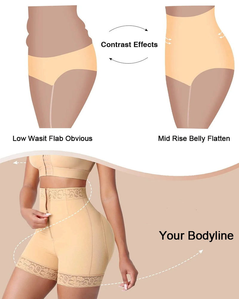 Women's Shapewear Shorts Tummy Control Black