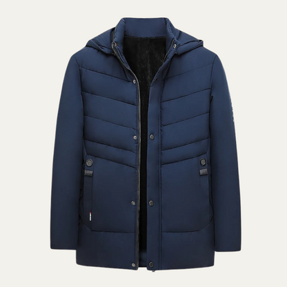 Men's Winter Puffer Jacket Warm Hooded - Vonnera