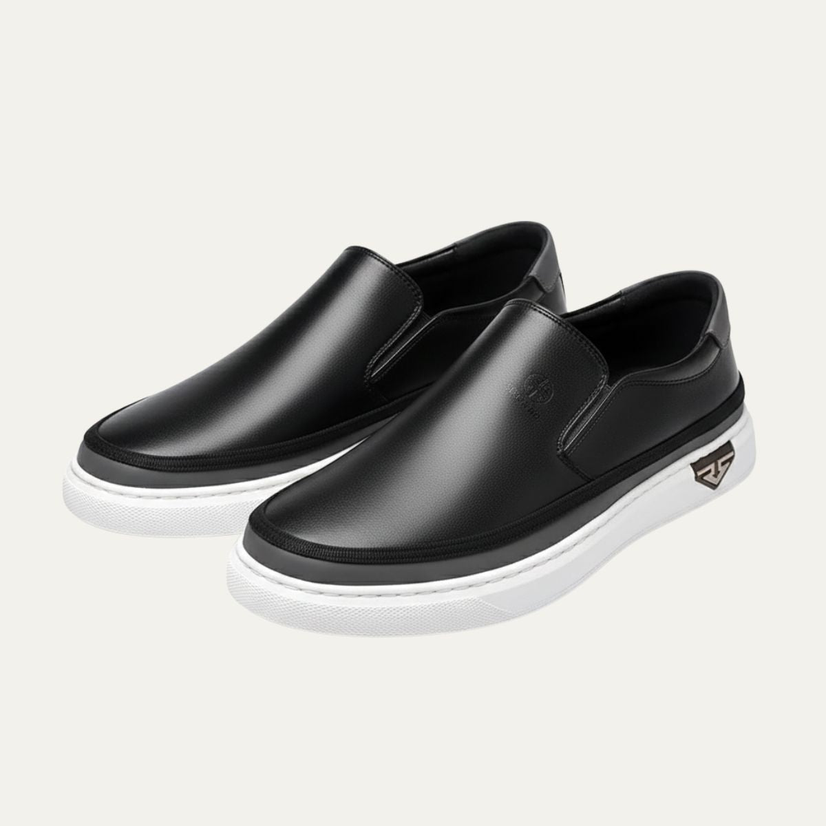 Men's Slip On Shoes Leather Brown