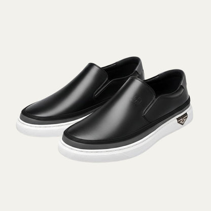 Men's Slip On Shoes Leather Brown