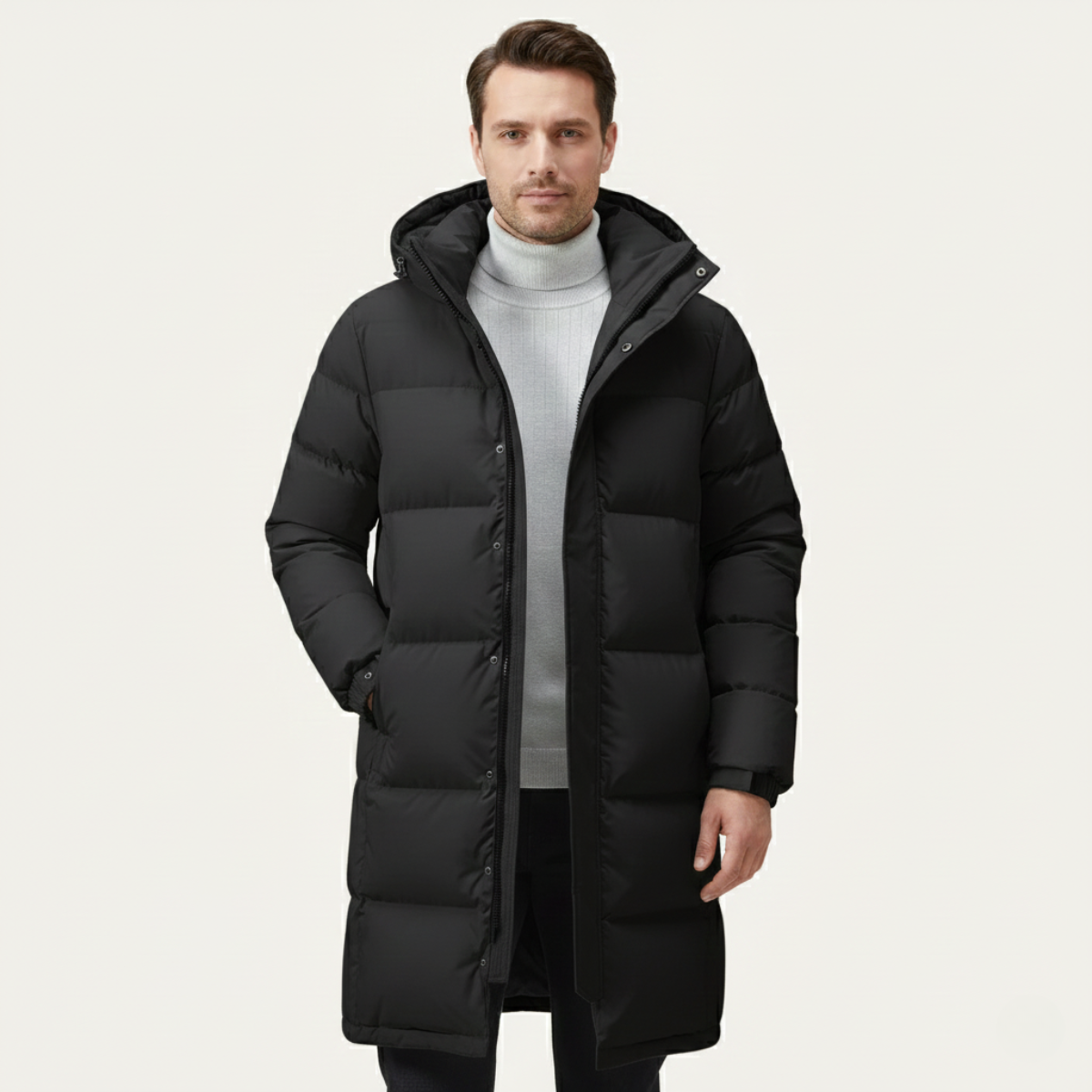 Westminster Men's Longline Puffer Coat Black