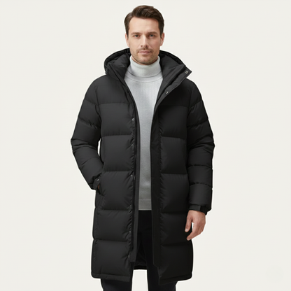 Westminster Men's Longline Puffer Coat Black